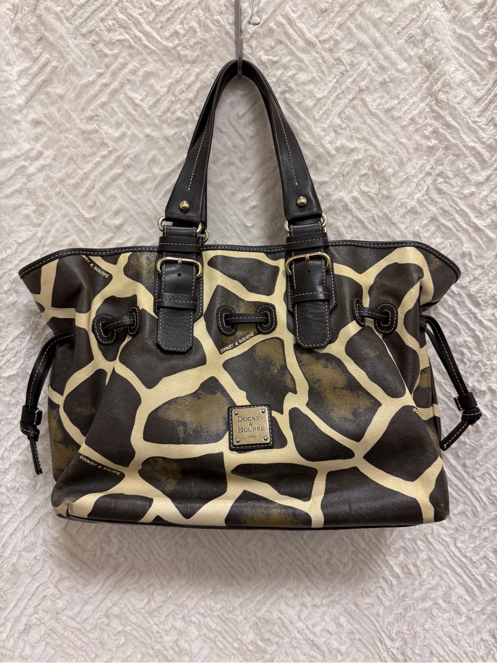 Giraffe Print Dooney And Bourke Shoulder Bag